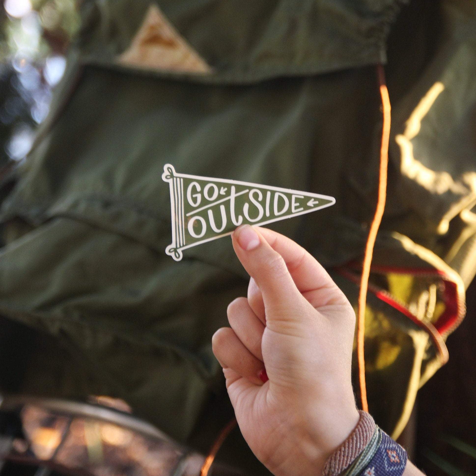 "Go Outside" Vinyl Sticker - Wander Together Outfitters