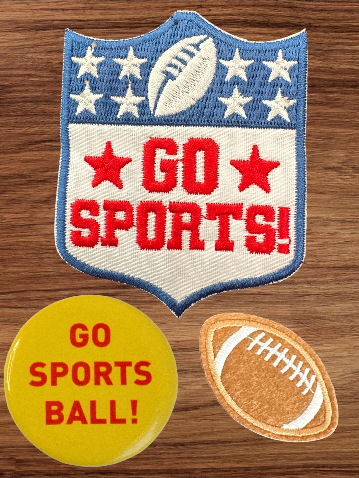 “Go Sports Ball!” Button Pin - Wander Together Outfitters