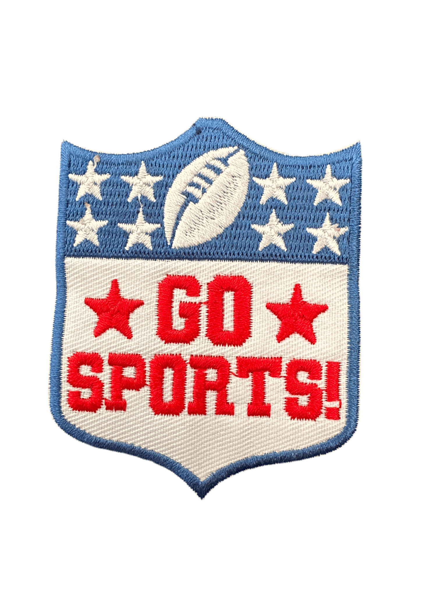 “Go Sports!” Football Themed Iron On Patch - Wander Together Outfitters