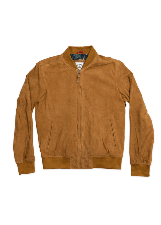 Goat Suede Bomber Jacket - Wander Together Outfitters