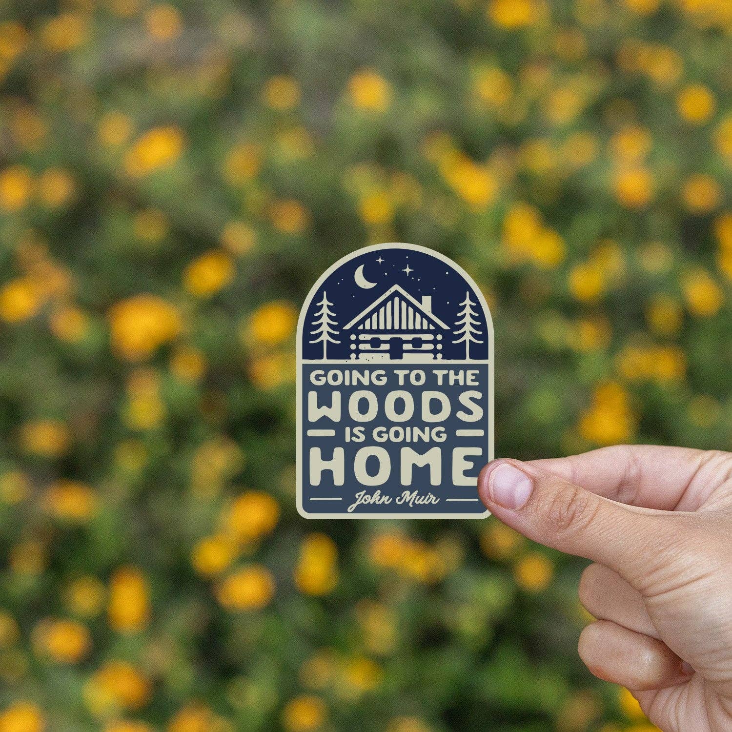 "Going to the Woods is Going Home" Sticker - Wander Together Outfitters