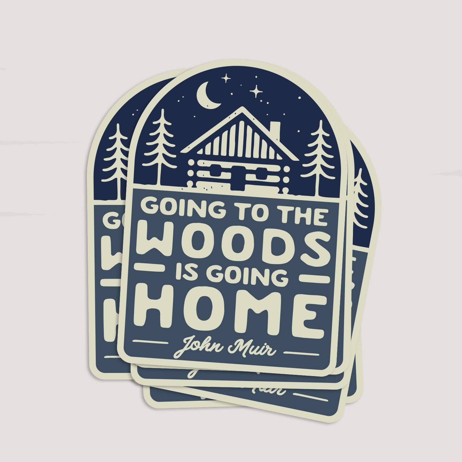 "Going to the Woods is Going Home" Sticker - Wander Together Outfitters