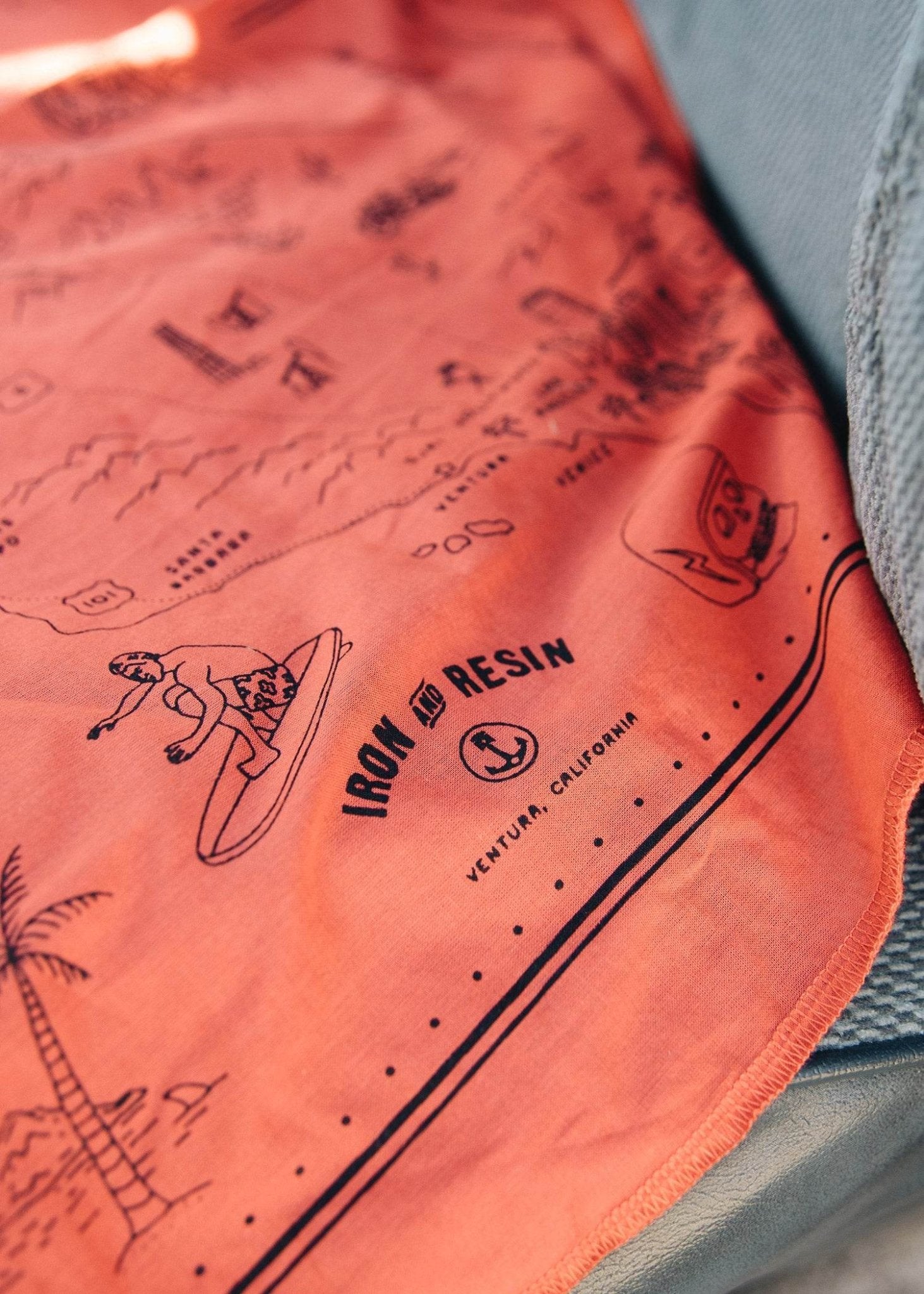 Golden State Iron & Resin Bandana - Wander Together Outfitters