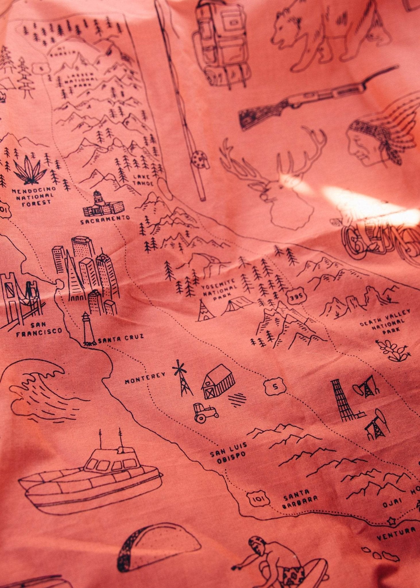 Golden State Iron & Resin Bandana - Wander Together Outfitters
