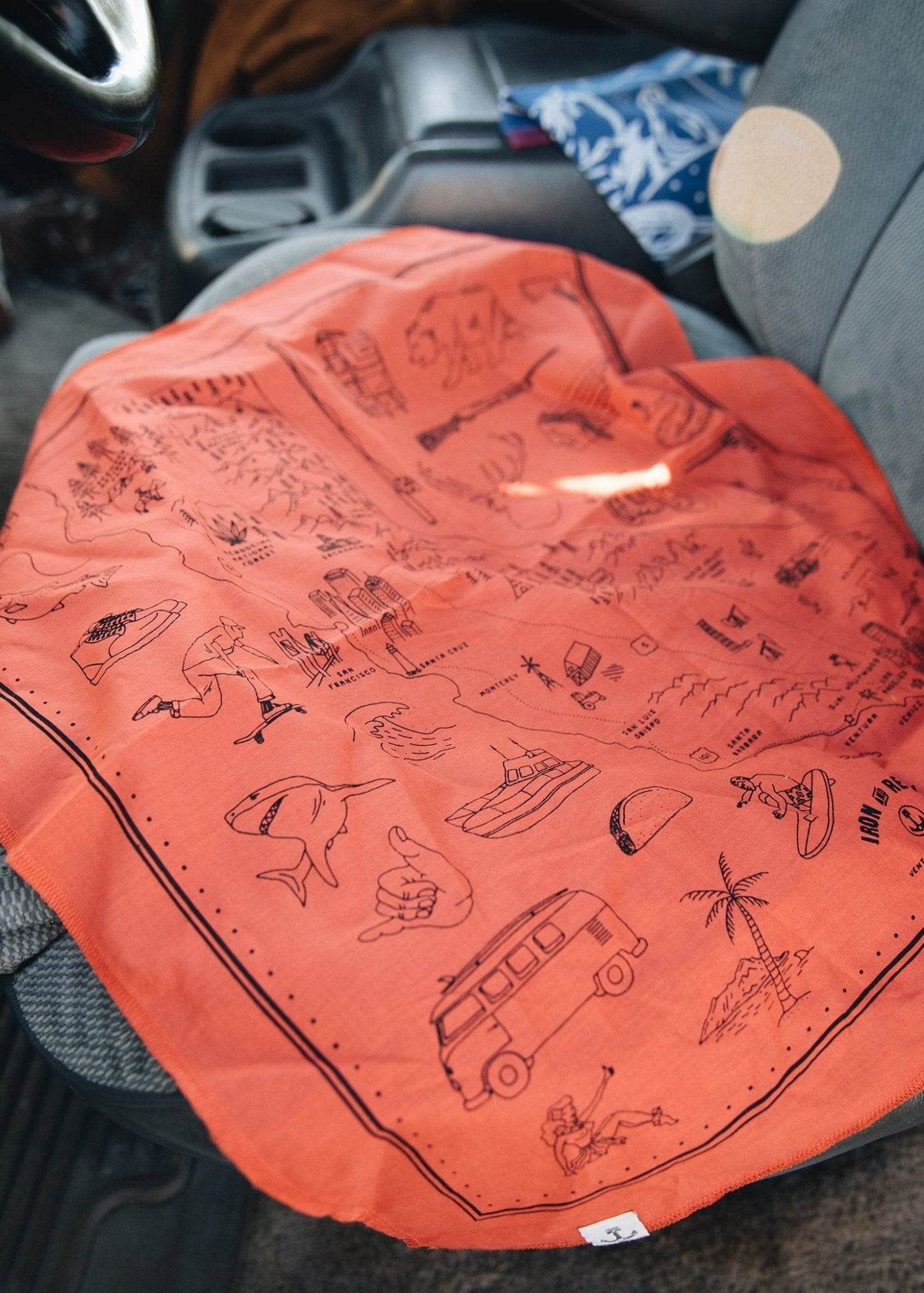 Golden State Iron & Resin Bandana - Wander Together Outfitters