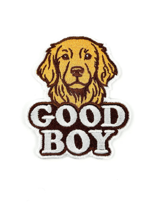 Good Boy Embroidered Iron On Patch - Wander Together Outfitters