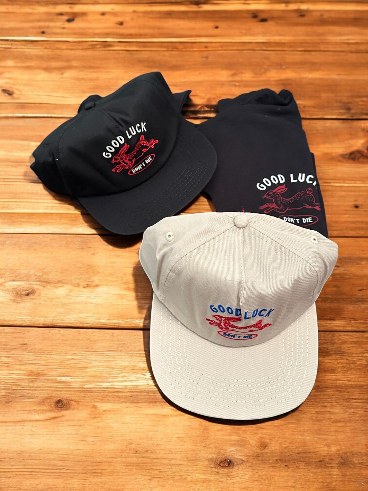 "Good Luck, Don't Die" Zip Hoodie - Wander Together Outfitters