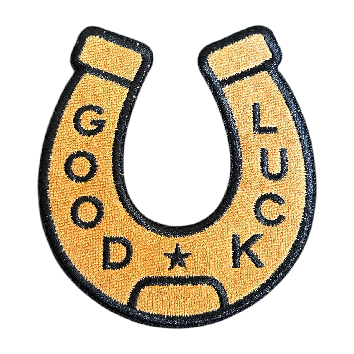 Good Luck Horseshoe Iron On Patch - Wander Together Outfitters