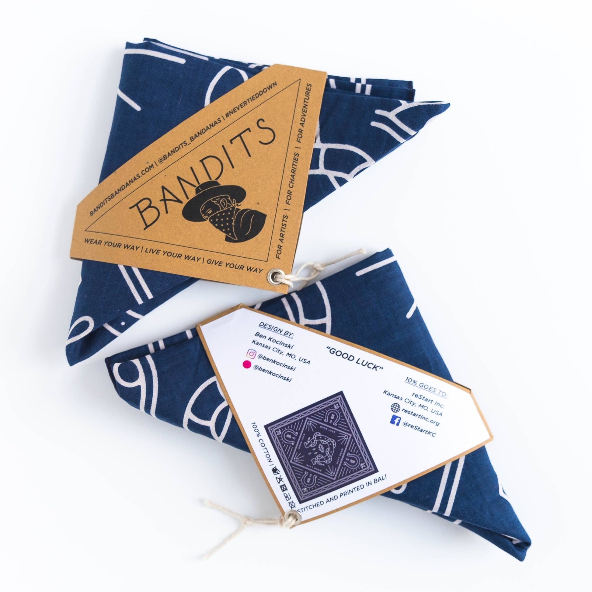 "Good Luck" Organic Cotton Bandana - Wander Together Outfitters