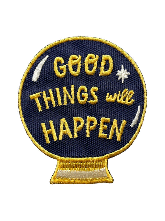 "Good Things Will Happen" Crystal Ball Iron On Patch - Wander Together Outfitters