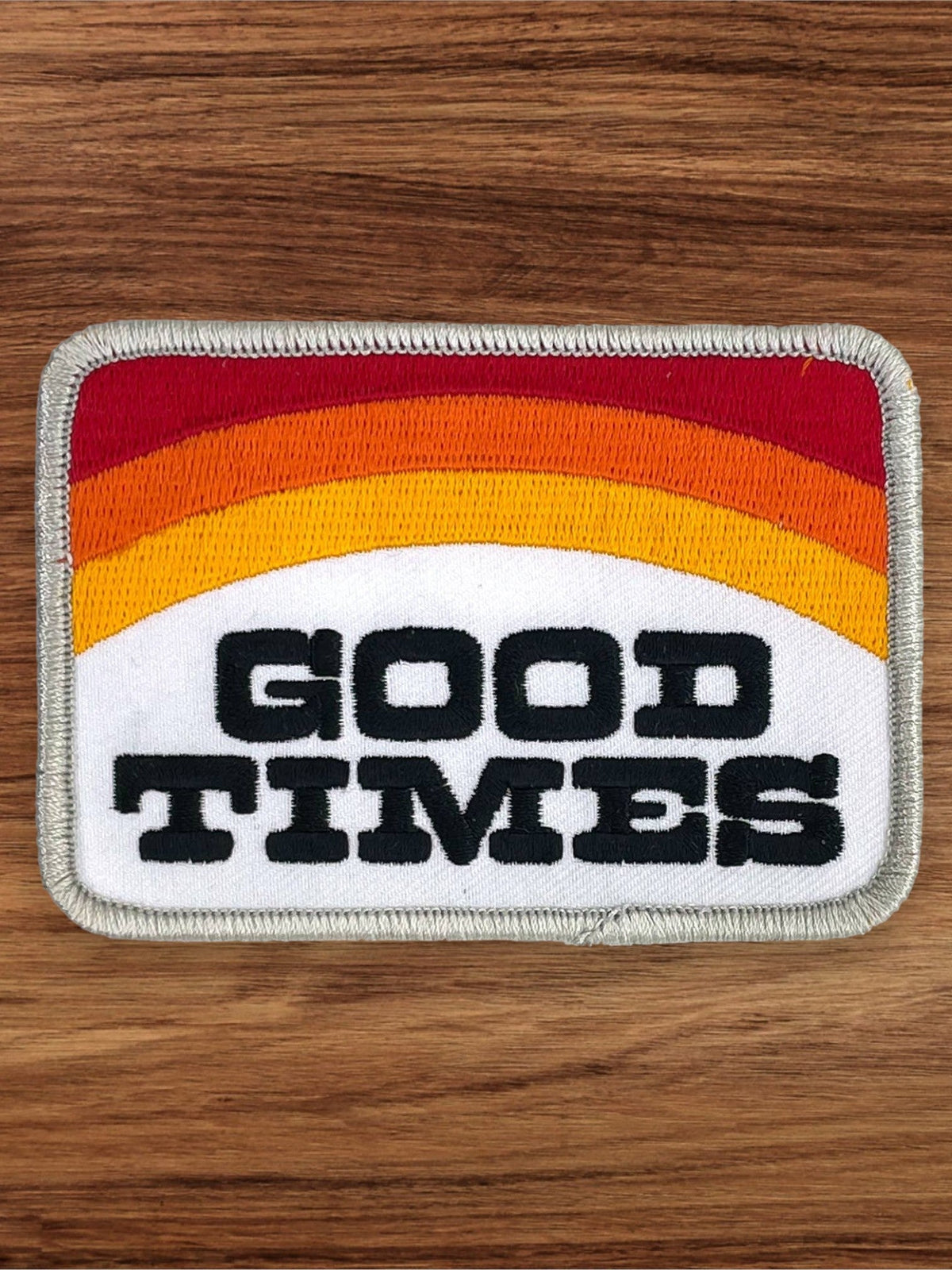 “Good Times” Embroidered Iron On Patch - Wander Together Outfitters