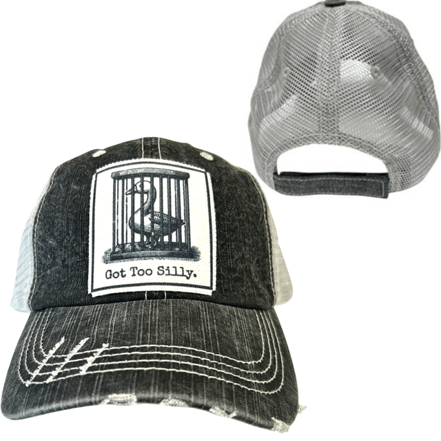 "Got Too Silly" Distressed Unisex Cap - Wander Together Outfitters