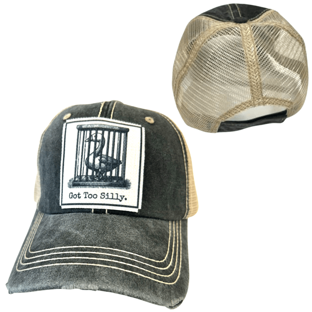 "Got Too Silly" Distressed Unisex Cap - Wander Together Outfitters
