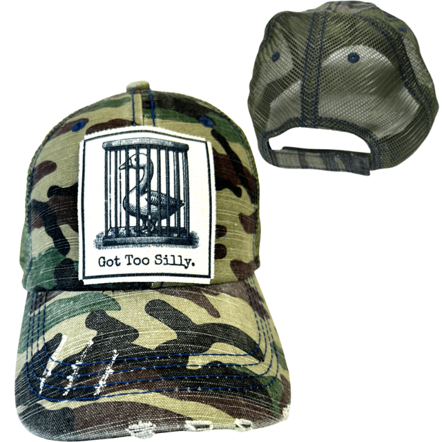 "Got Too Silly" Distressed Unisex Cap - Wander Together Outfitters