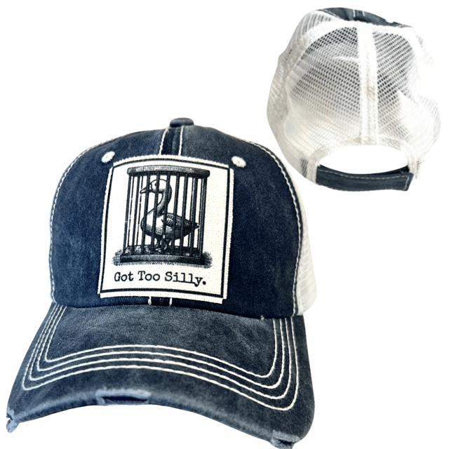 "Got Too Silly" Distressed Unisex Cap - Wander Together Outfitters