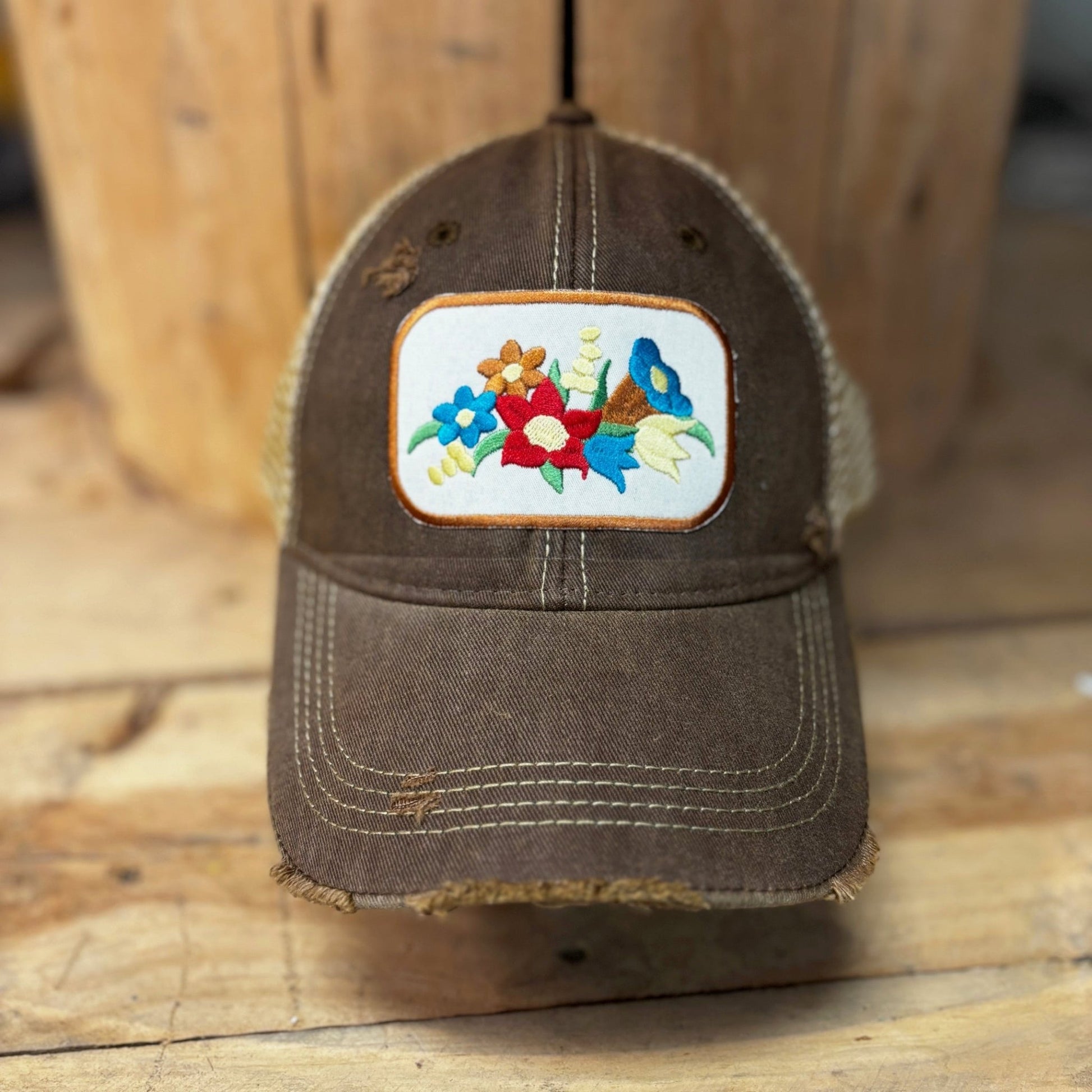 Gramma's Flowers Hat - Wander Together Outfitters