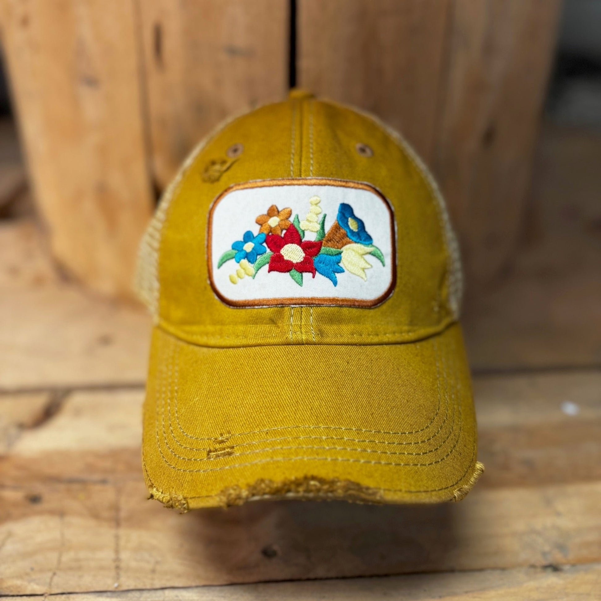 Gramma's Flowers Hat - Wander Together Outfitters