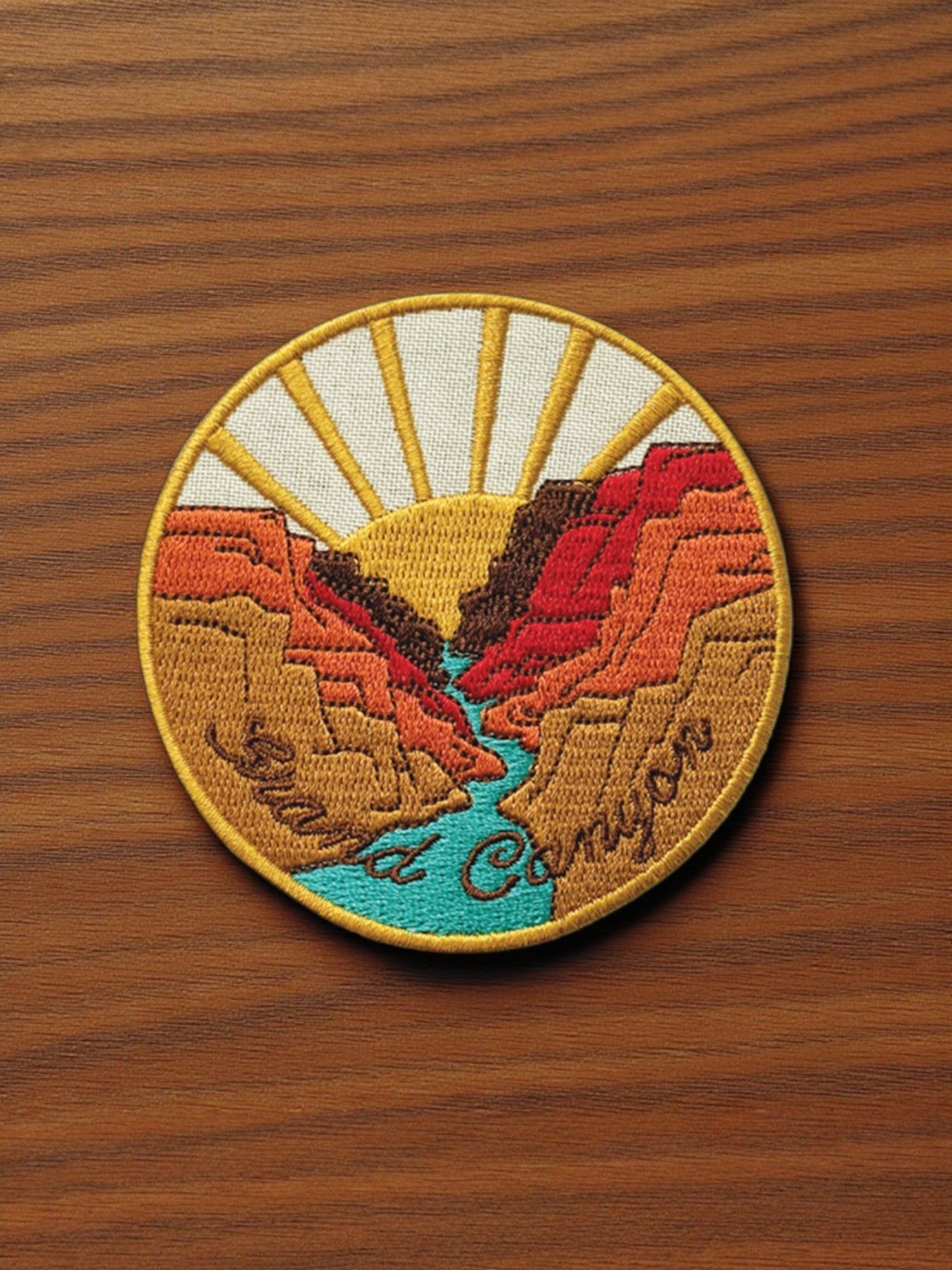 Grand Canyon Embroidered Iron On Patch - Wander Together Outfitters
