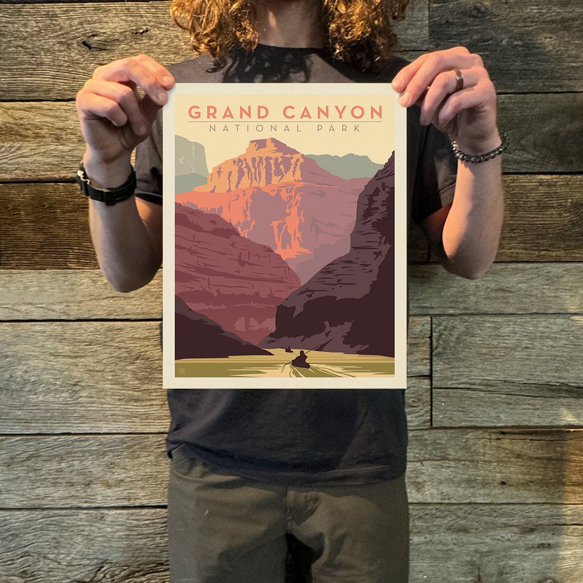 Grand Canyon National Park: Kayak Art Print - Wander Together Outfitters