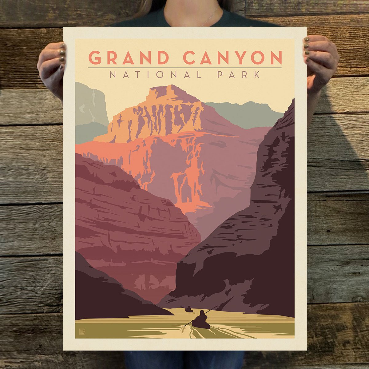 Grand Canyon National Park: Kayak Art Print - Wander Together Outfitters