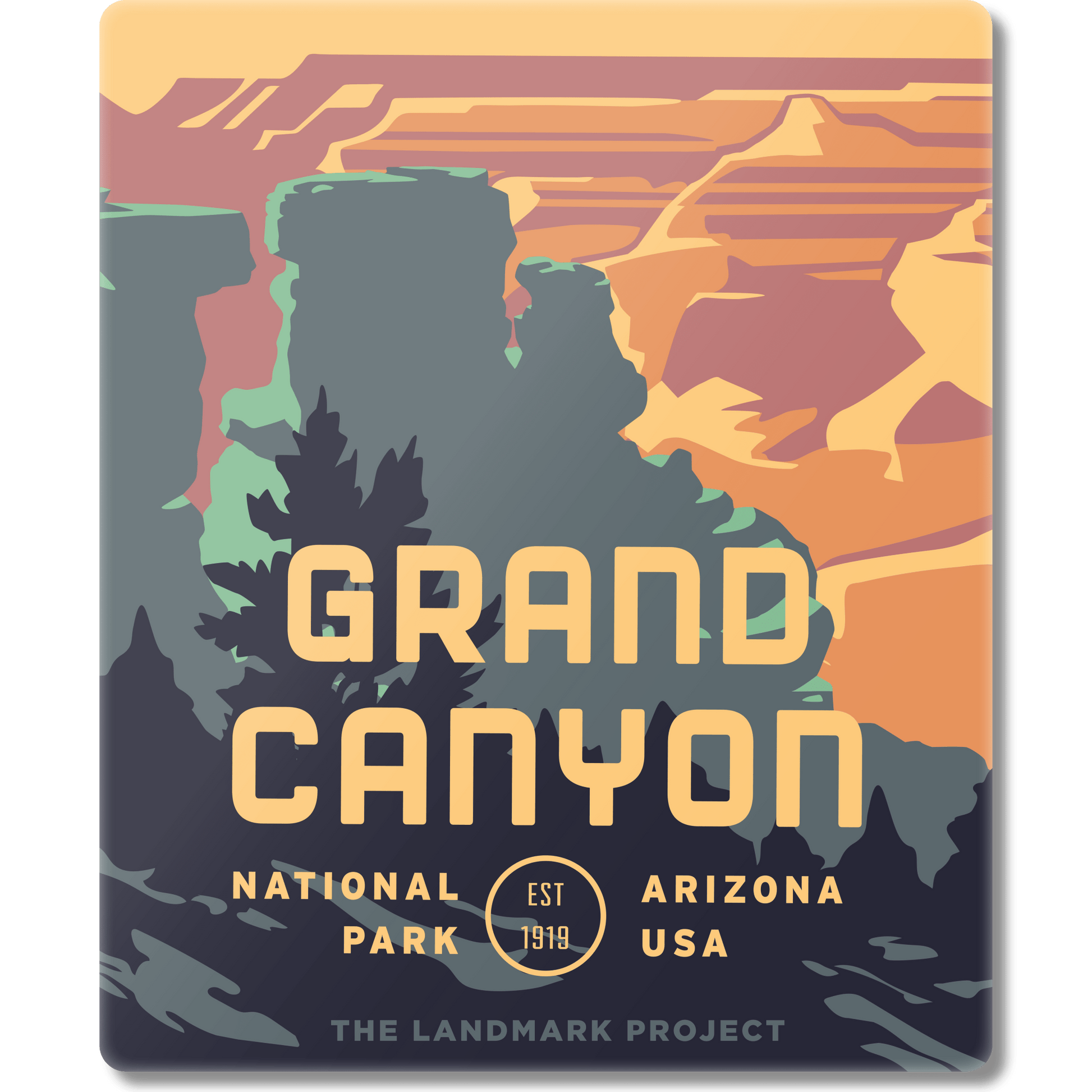 Grand Canyon National Park Magnet - Vintage Style - Wander Together Outfitters