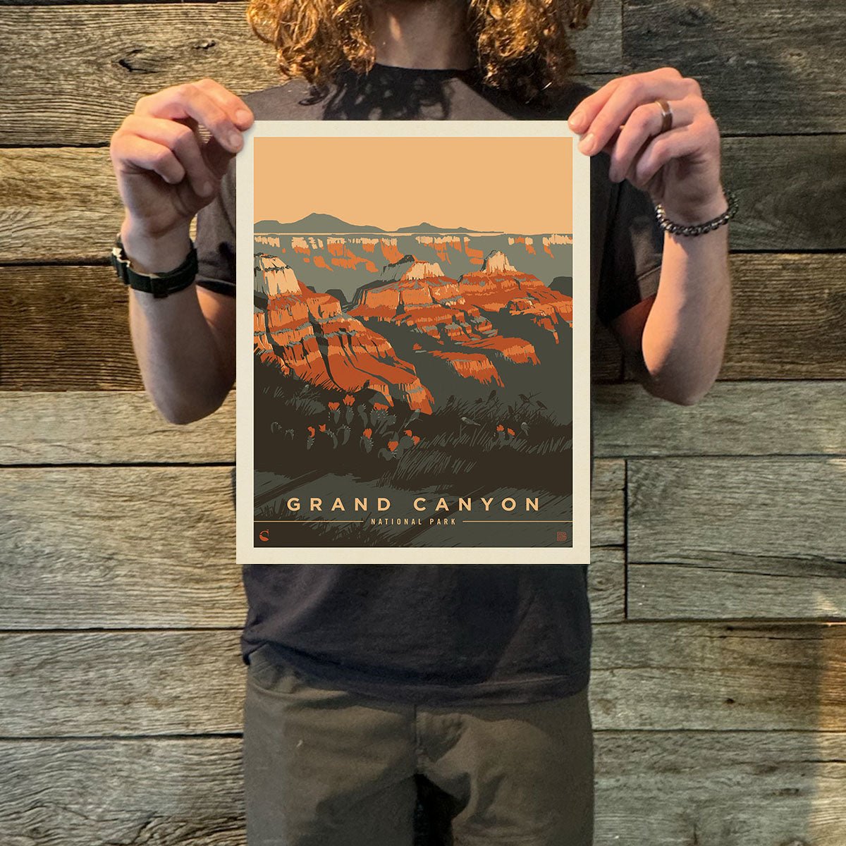 Grand Canyon National Park: Sunrise (63 National Parks) Art Print - Wander Together Outfitters