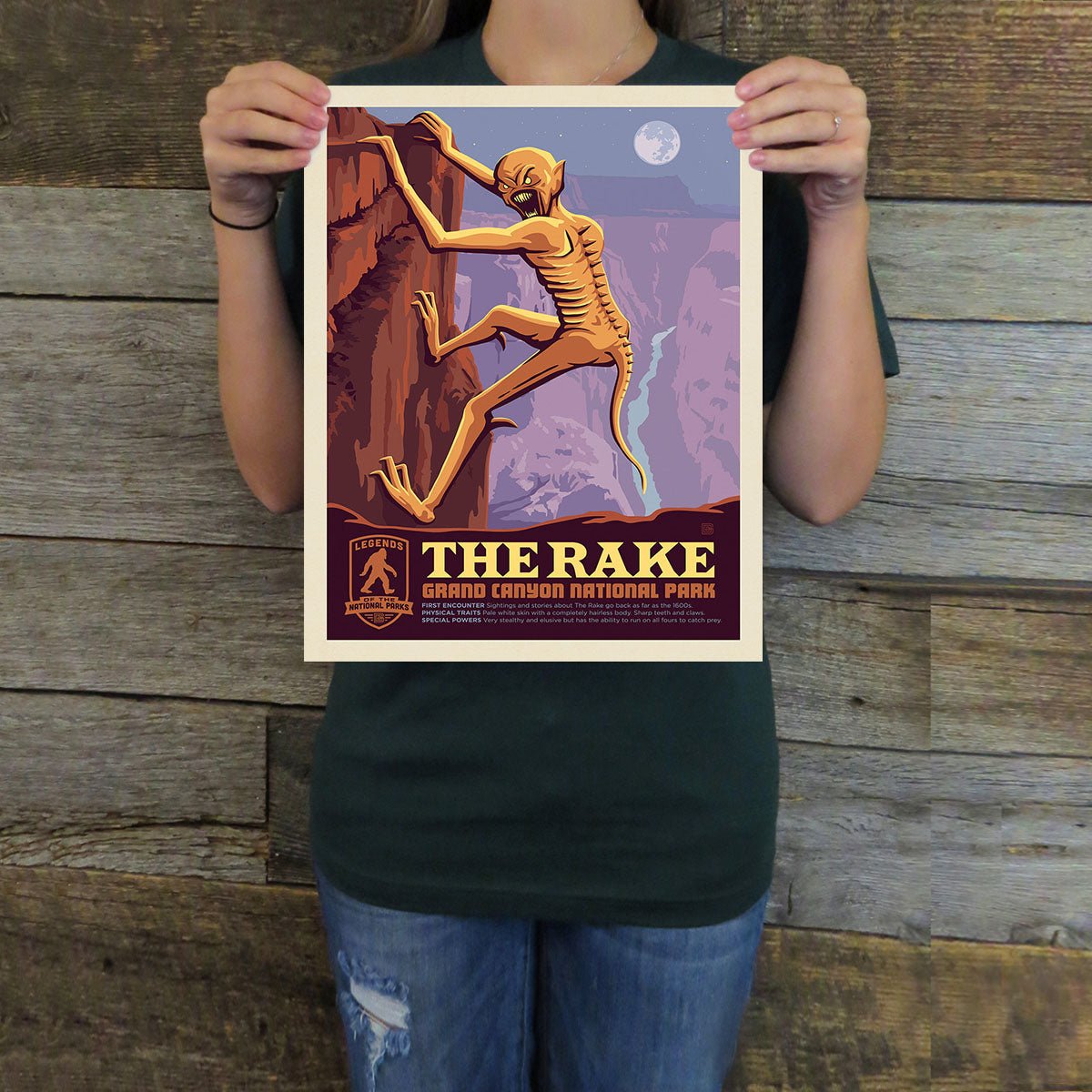 Grand Canyon National Park: The Rake (Legends & Monsters) Art Print - Wander Together Outfitters