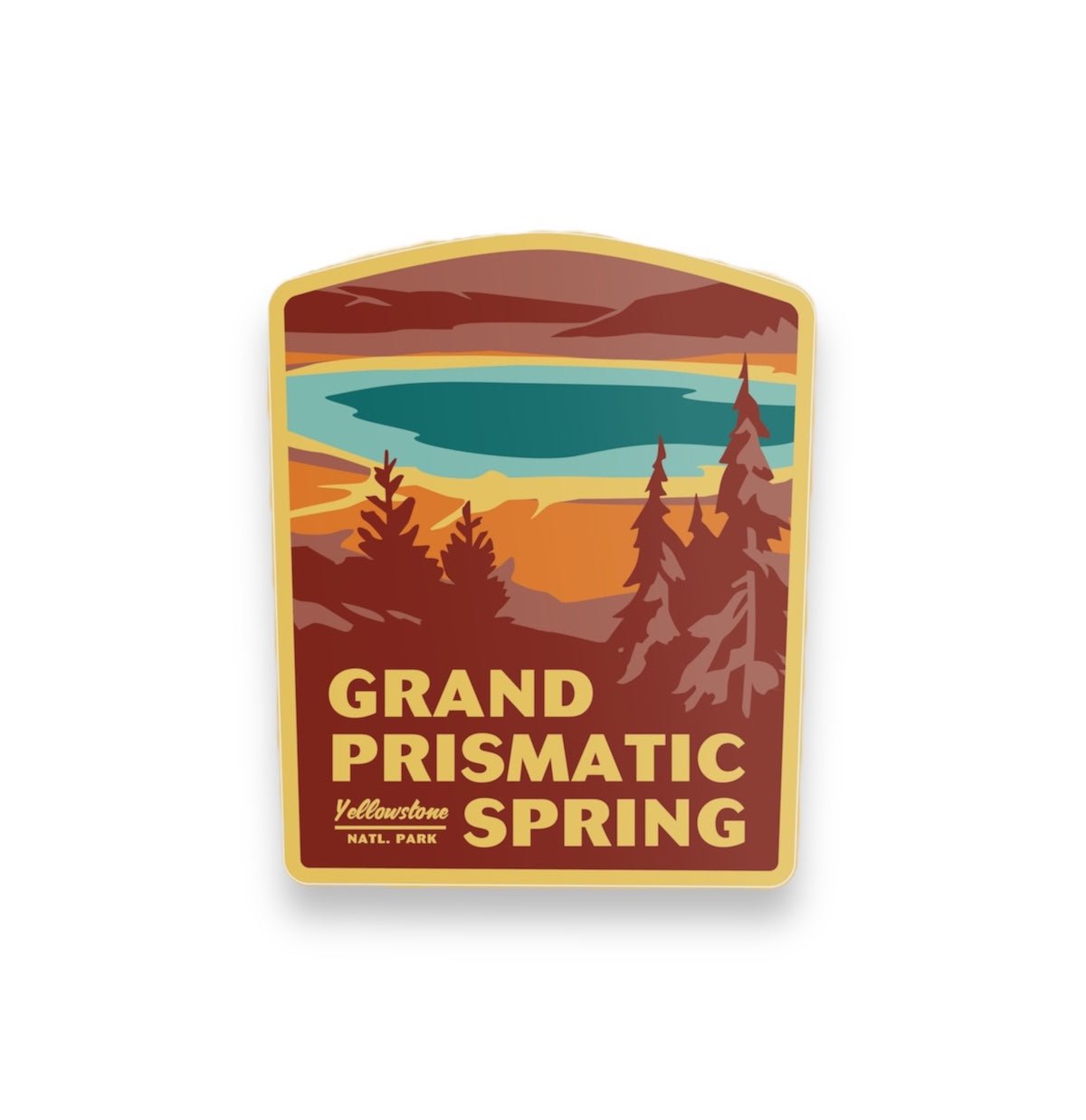 Grand Prismatic Spring, Yellowstone Vinyl Sticker - Wander Together Outfitters