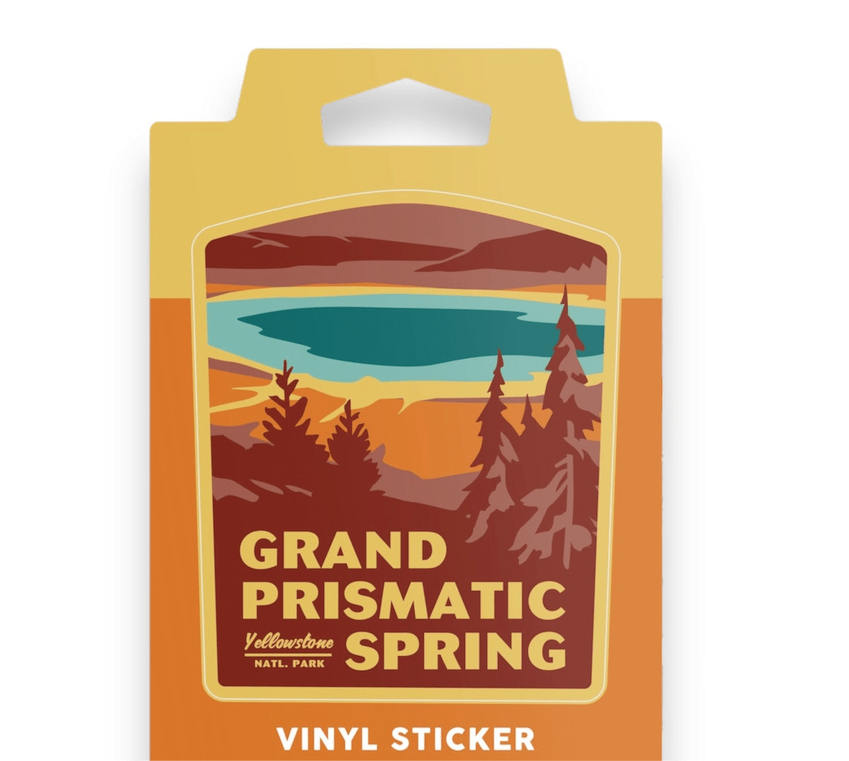Grand Prismatic Spring, Yellowstone Vinyl Sticker - Wander Together Outfitters