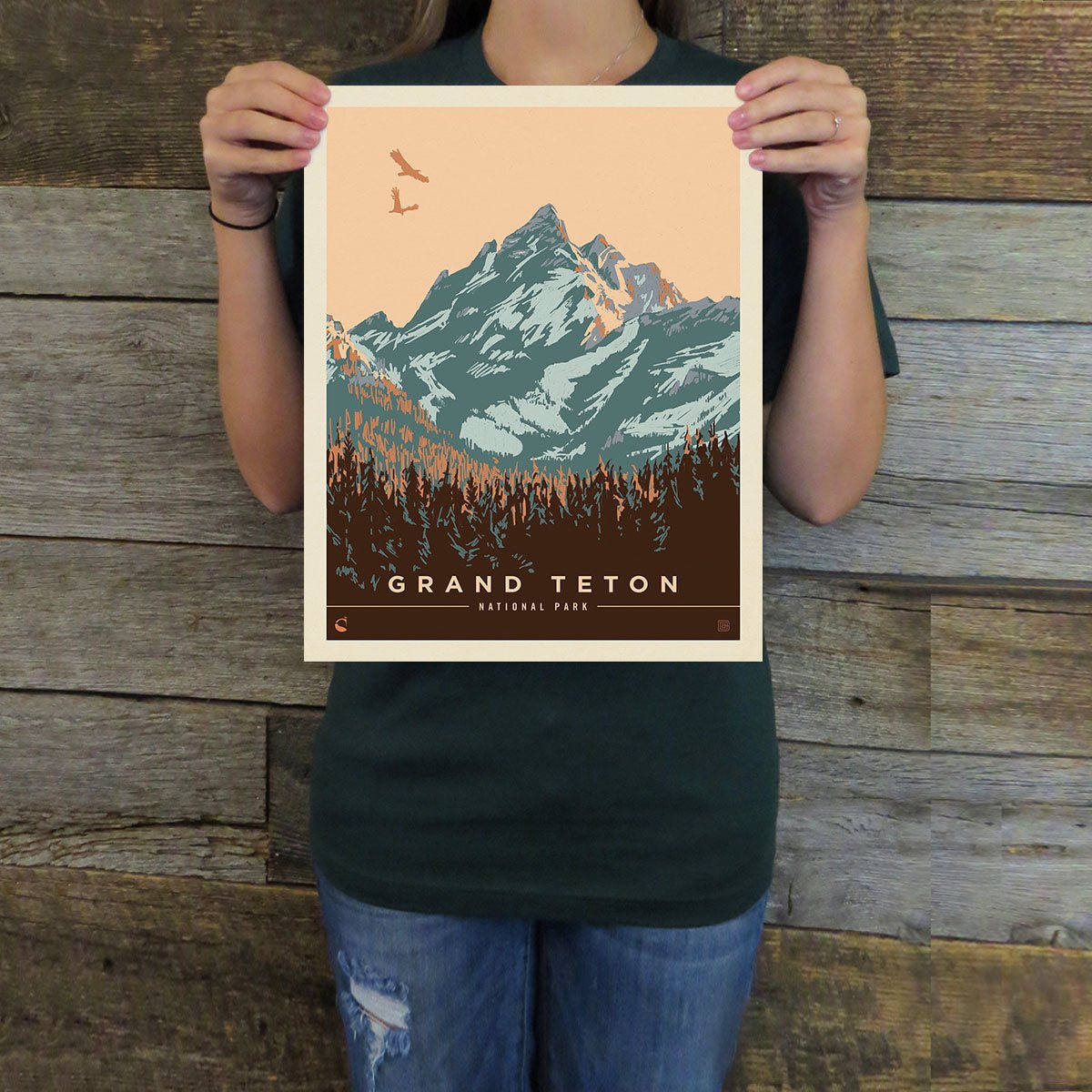 Grand Teton National Park: Morning Glory (63 National Parks) Art Print - Wander Together Outfitters