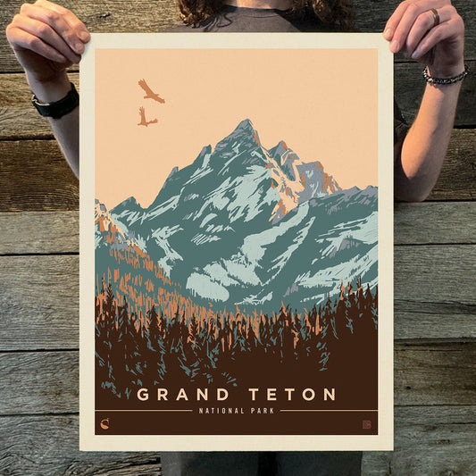 Grand Teton National Park: Morning Glory (63 National Parks) Art Print - Wander Together Outfitters