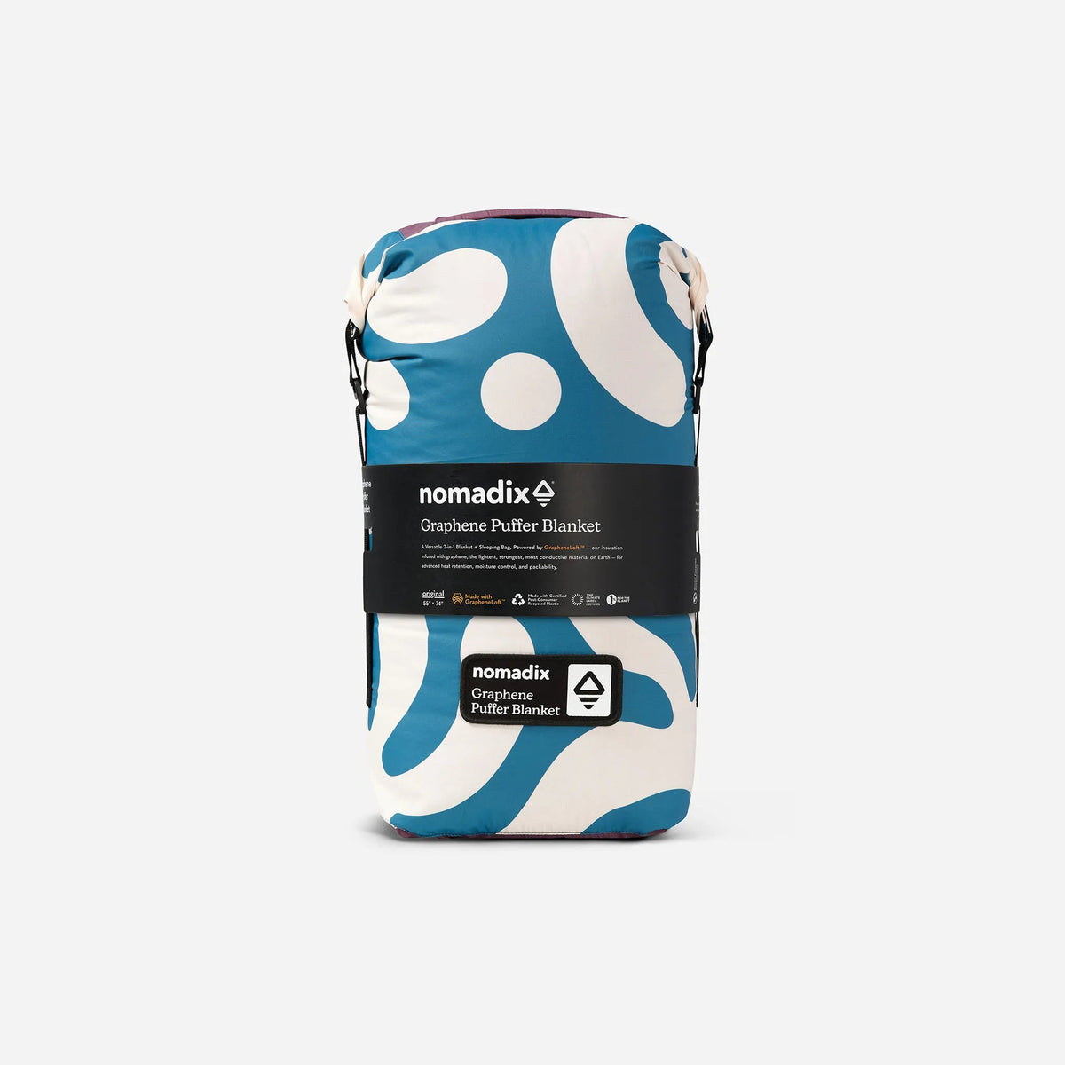 Graphene Puffer Sleeping Bag Blanket: Whirlpool Teal Ocean - Wander Together Outfitters