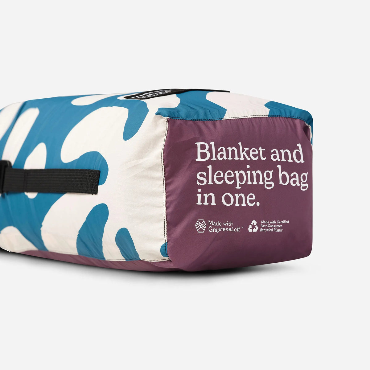 Graphene Puffer Sleeping Bag Blanket: Whirlpool Teal Ocean - Wander Together Outfitters