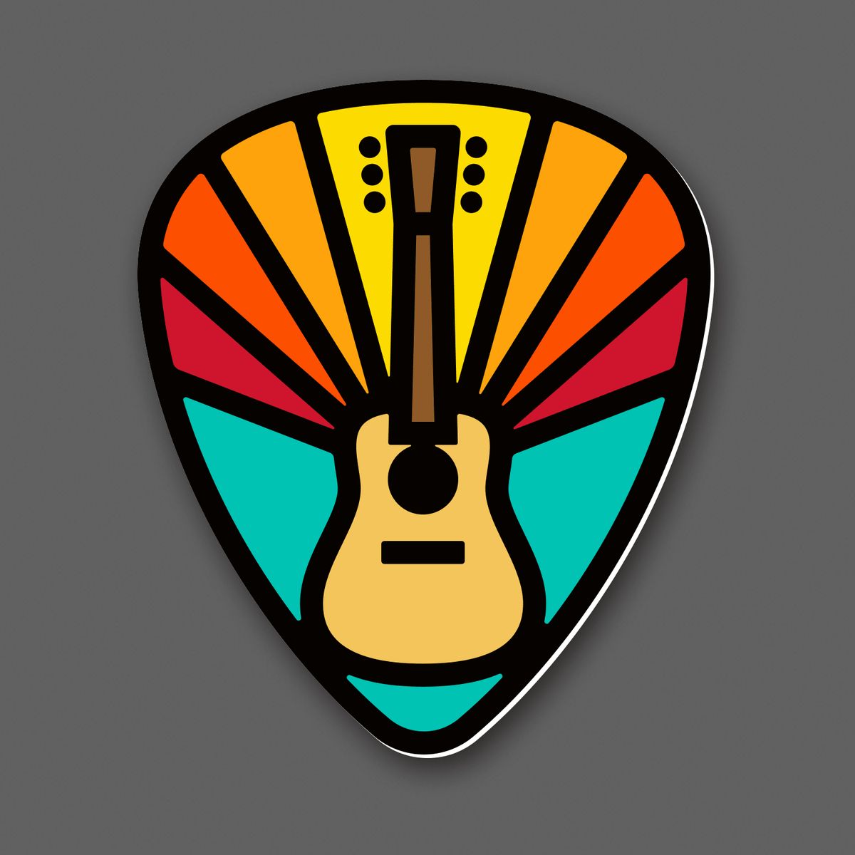 Gratifying Guitar Sticker Vinyl Decal - Wander Together Outfitters