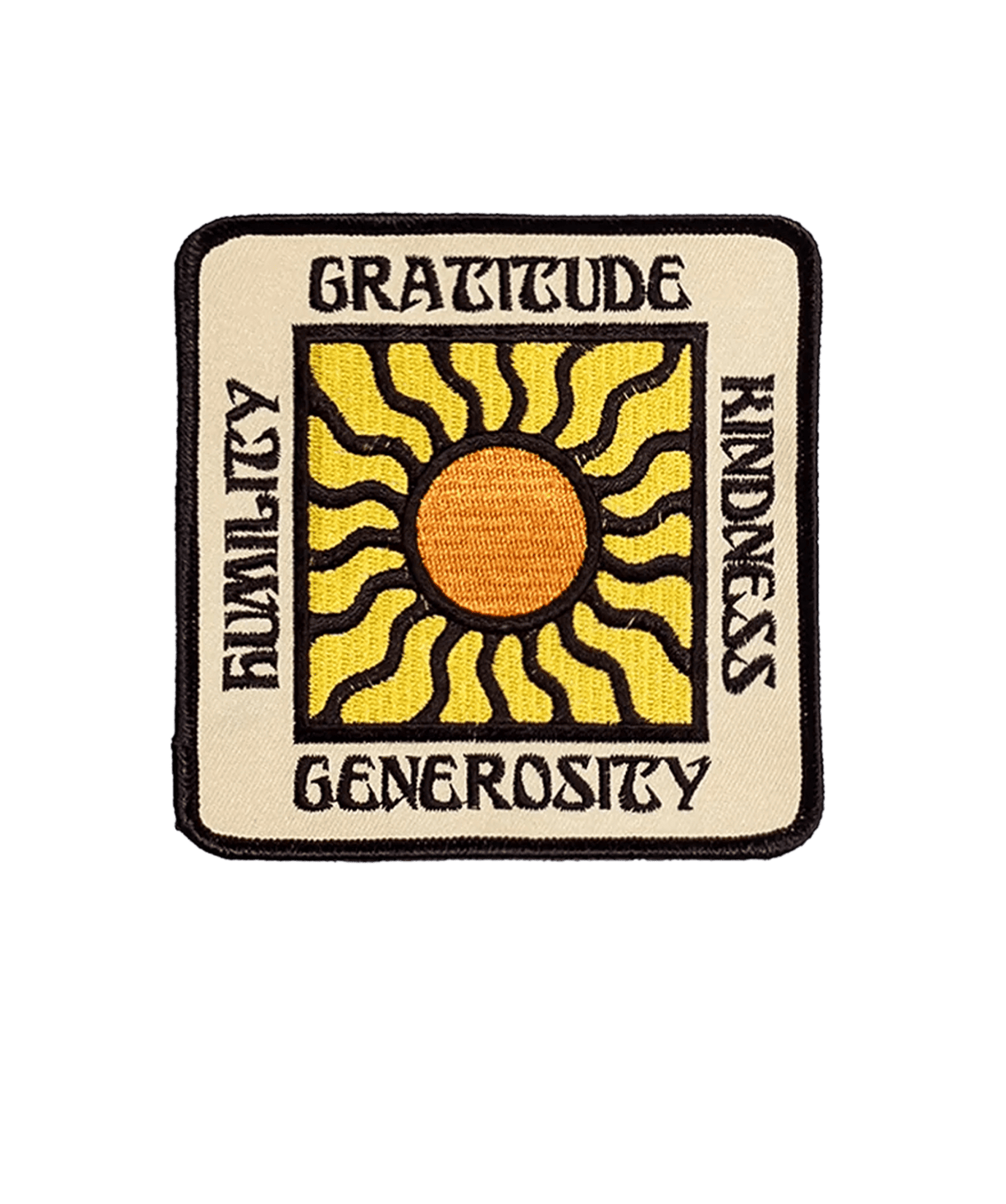 Gratitude Embroidered Patch - Wander Together Outfitters