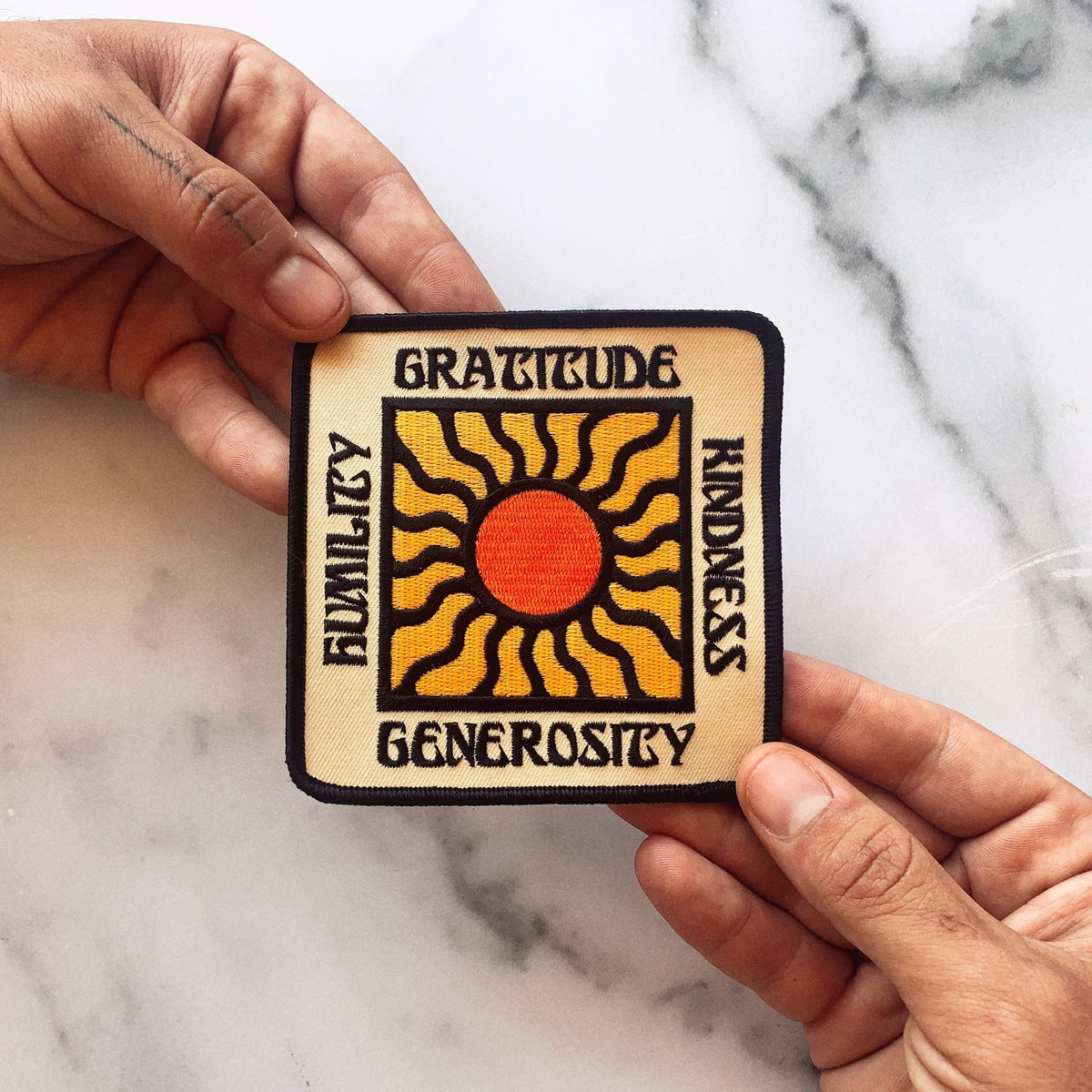 Gratitude Embroidered Patch - Wander Together Outfitters