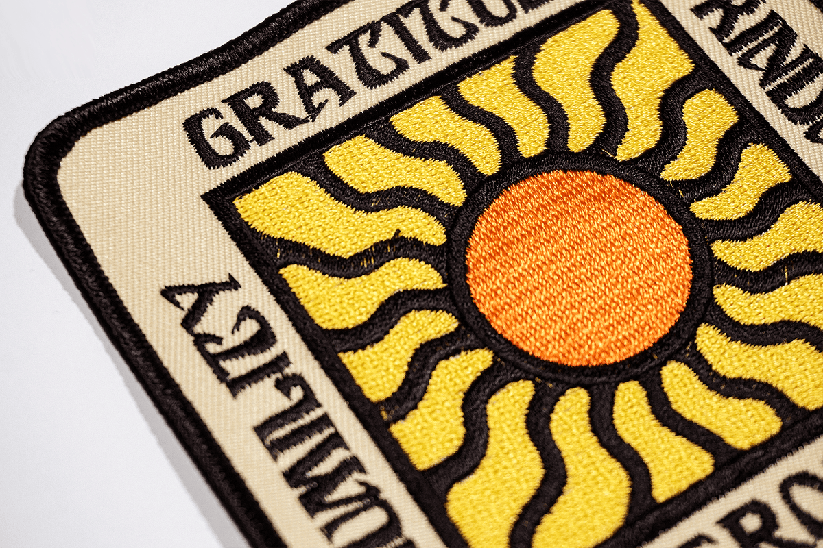 Gratitude Embroidered Patch - Wander Together Outfitters