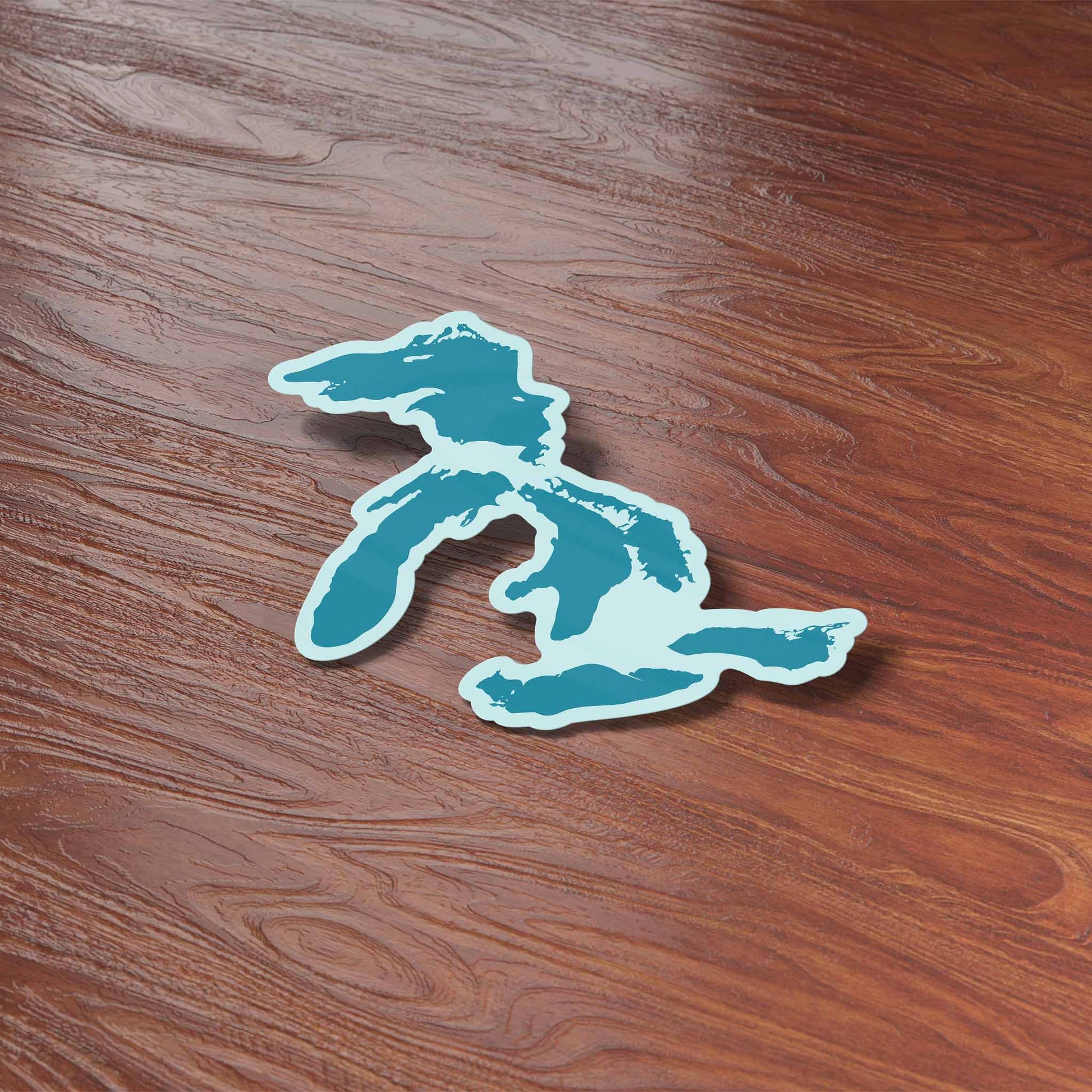 Great Lakes Map Vinyl Sticker - Wander Together Outfitters