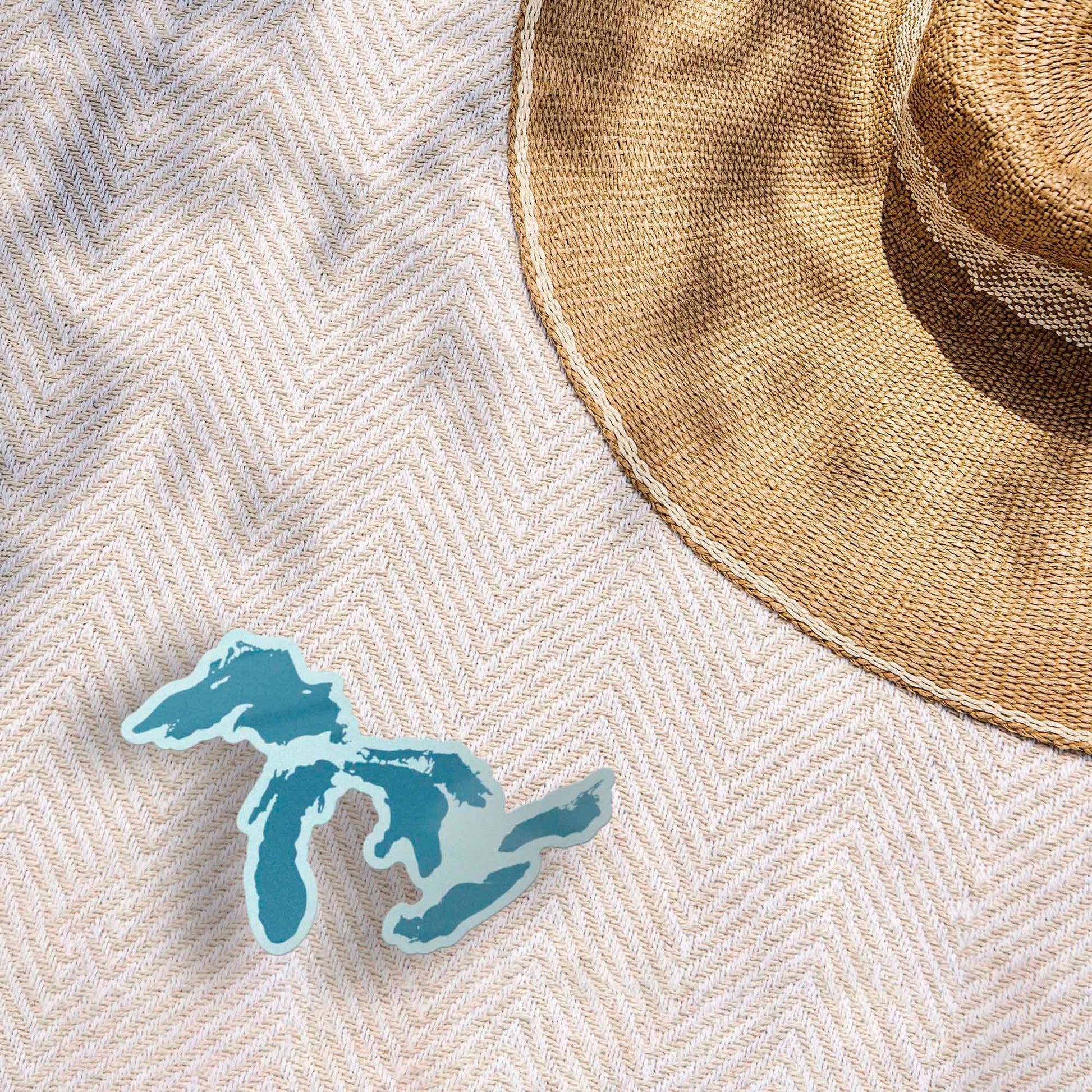 Great Lakes Map Vinyl Sticker - Wander Together Outfitters