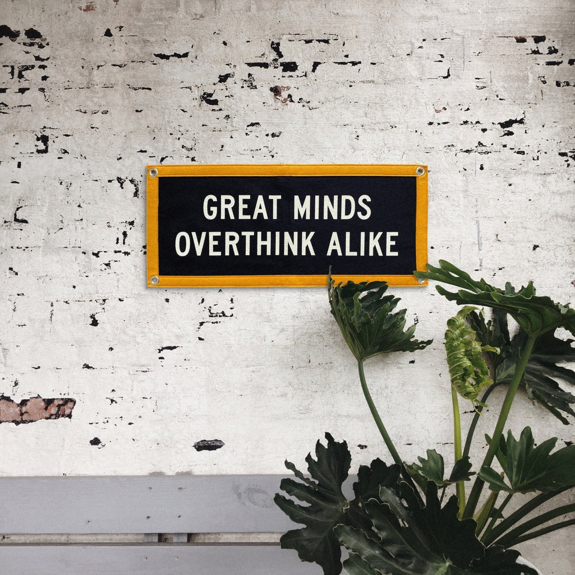 "Great Minds Overthink Alike" Camp Flag - Wander Together Outfitters