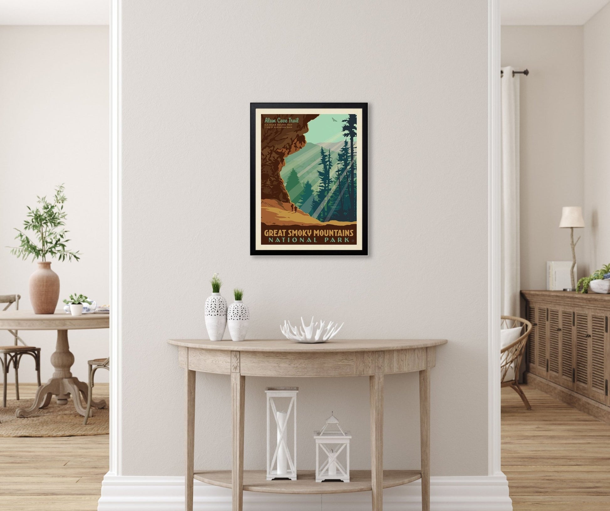Great Smoky Mountains National Park: Alum Cave Art Print - Wander Together Outfitters