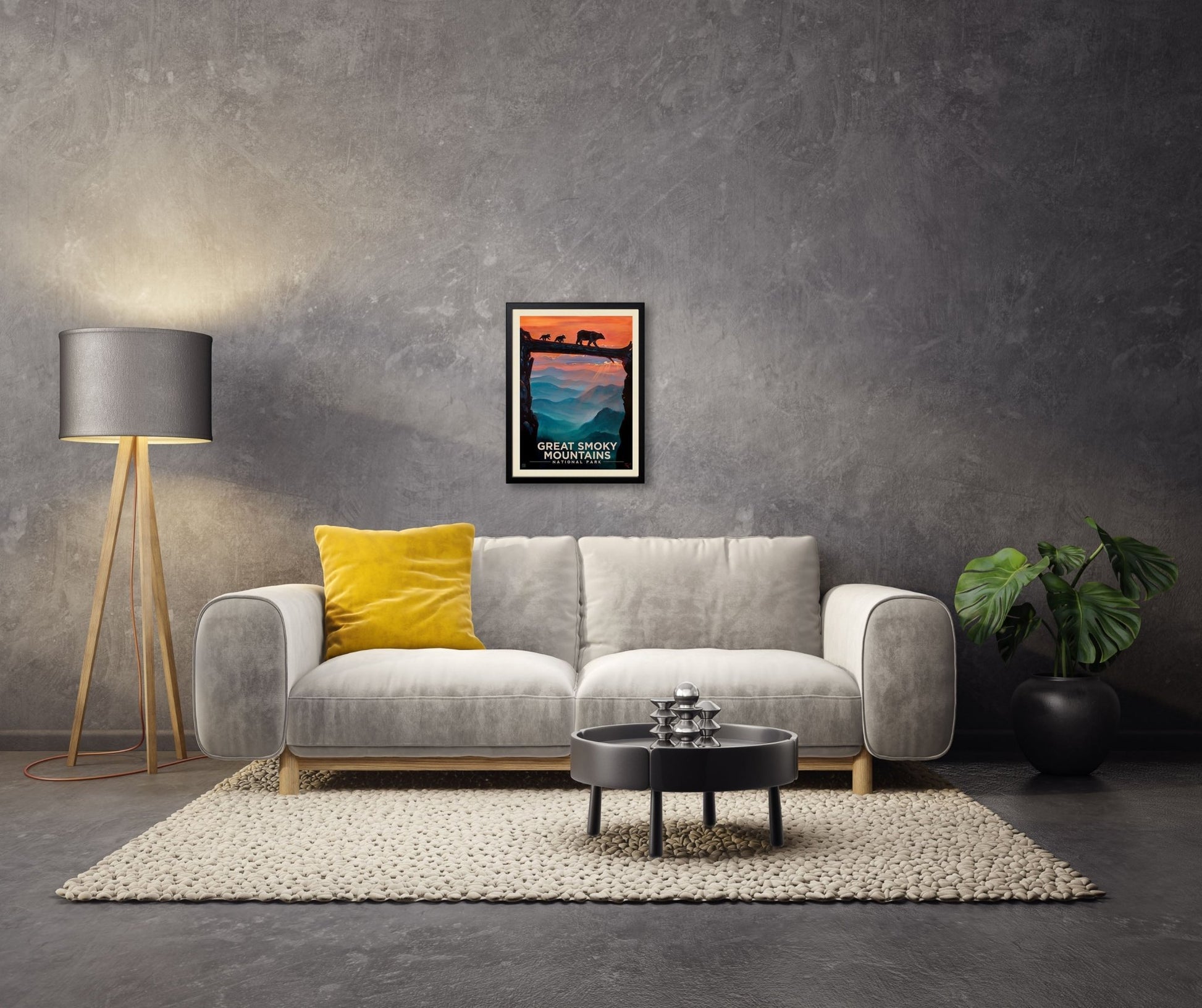 Great Smoky Mountains National Park: Bear Crossing Art Print - Wander Together Outfitters