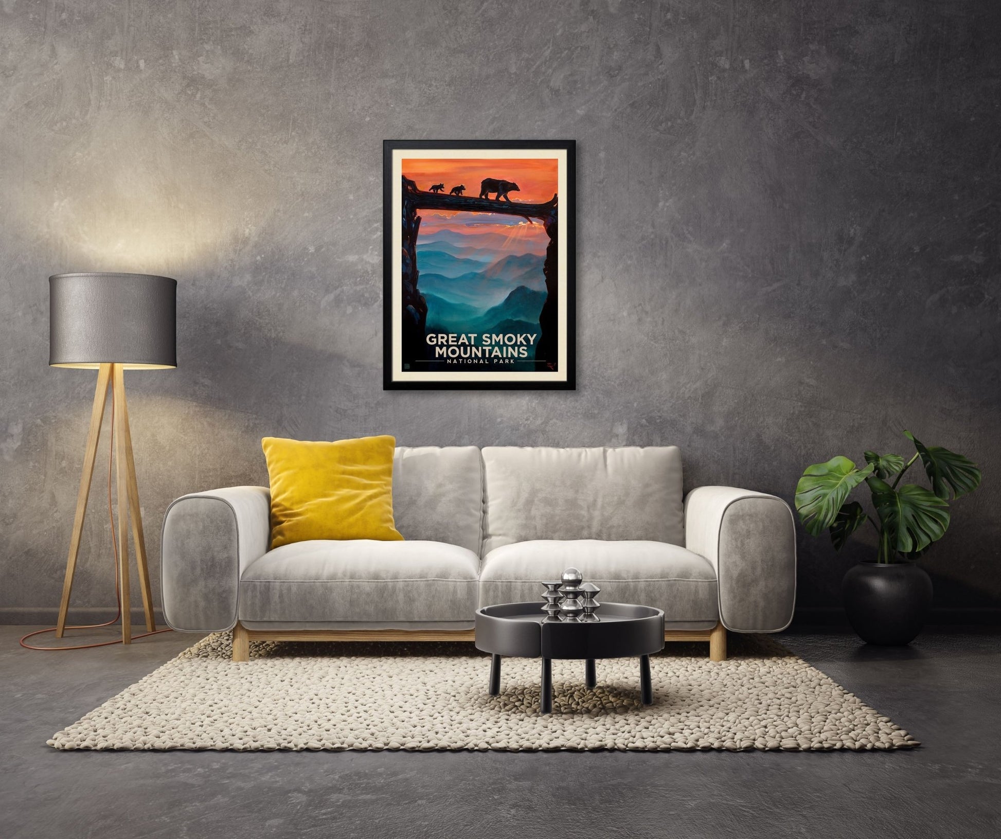 Great Smoky Mountains National Park: Bear Crossing Art Print - Wander Together Outfitters