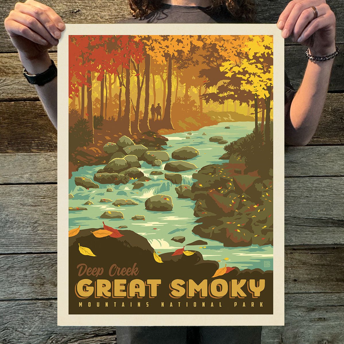 Great Smoky Mountains National Park: Deep Creek (63 National Parks) Art Print - Wander Together Outfitters