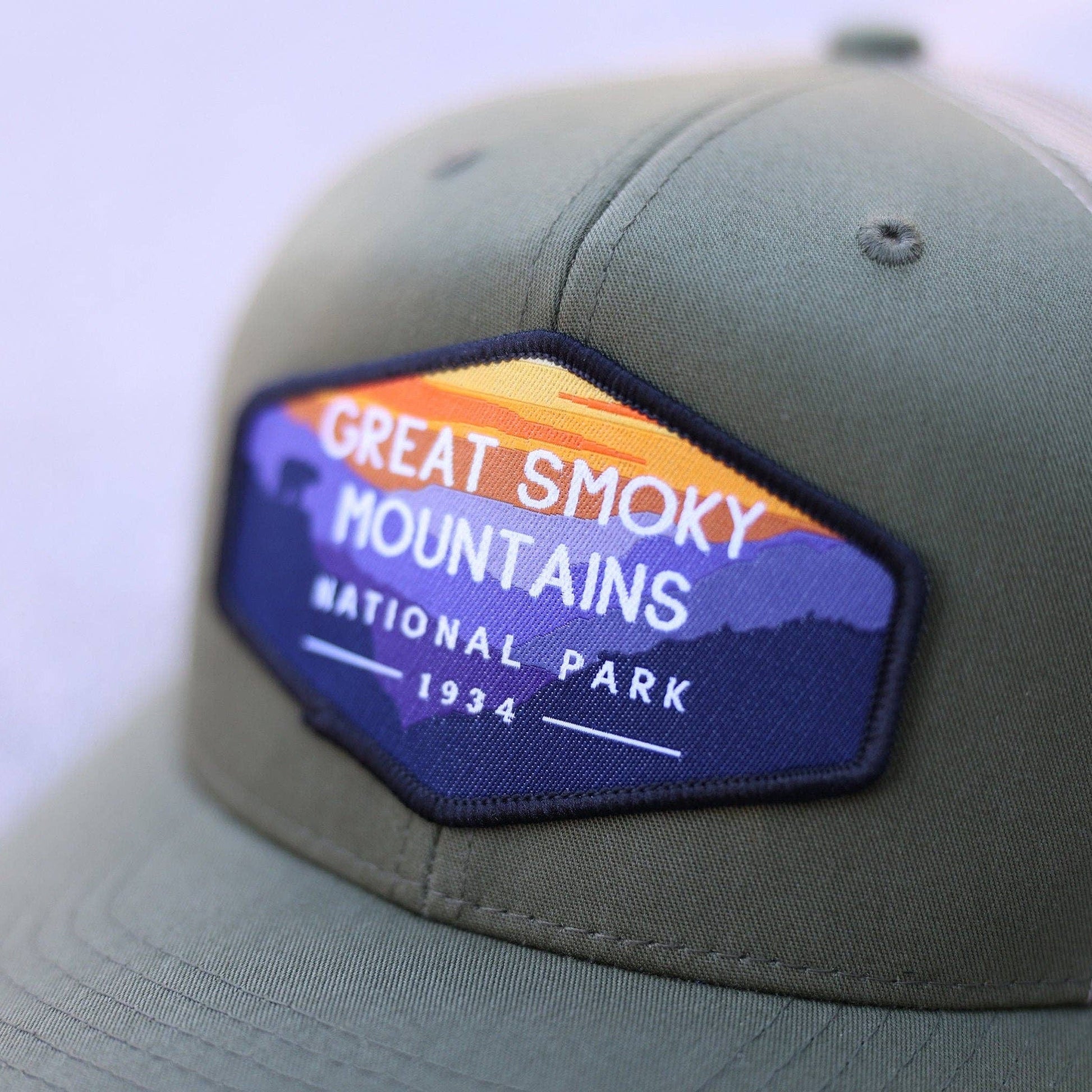 Great Smoky Mountains Woven Iron On Patch - Wander Together Outfitters