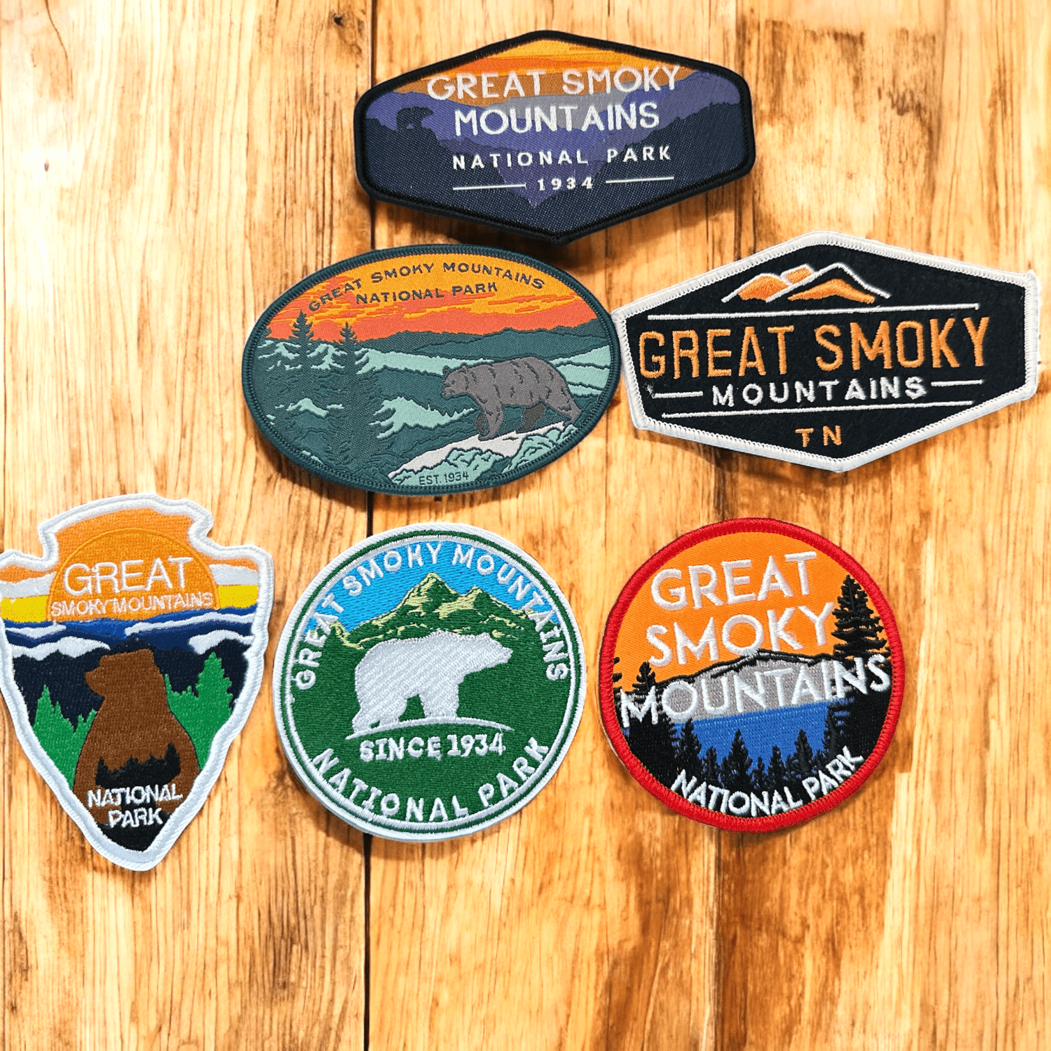 Great Smoky Mountains Woven Iron On Patch - Wander Together Outfitters