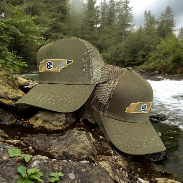 “Great Smoky Mtns” National Park Tennessee Snapback Caps - Wander Together Outfitters