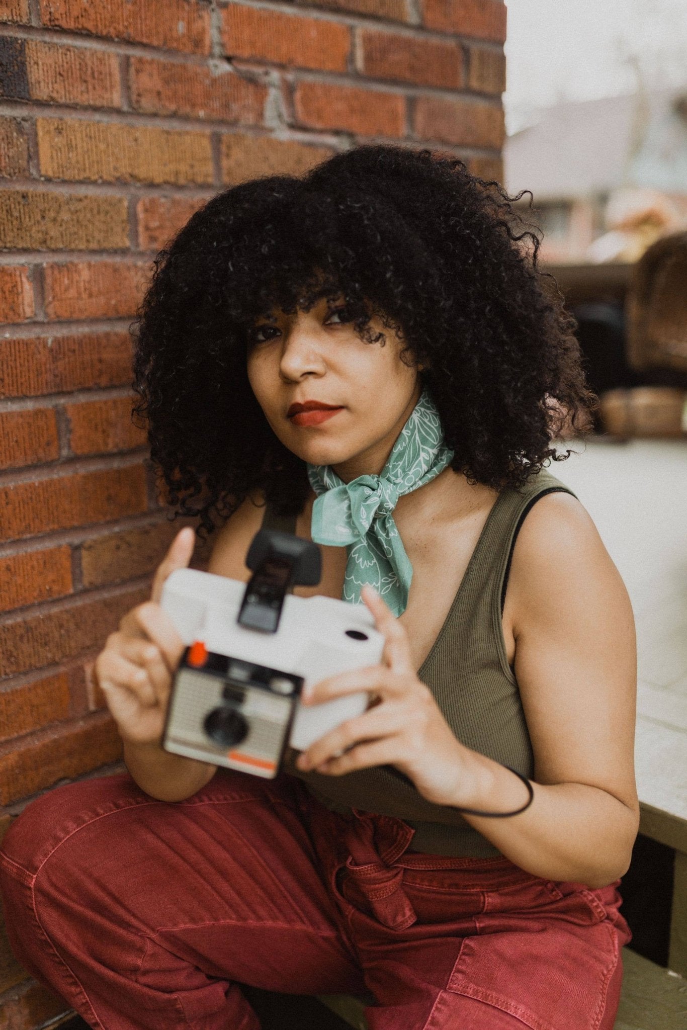 Green "Ivy" Bandana No. 59 (Last One - Clearance) - Wander Together Outfitters