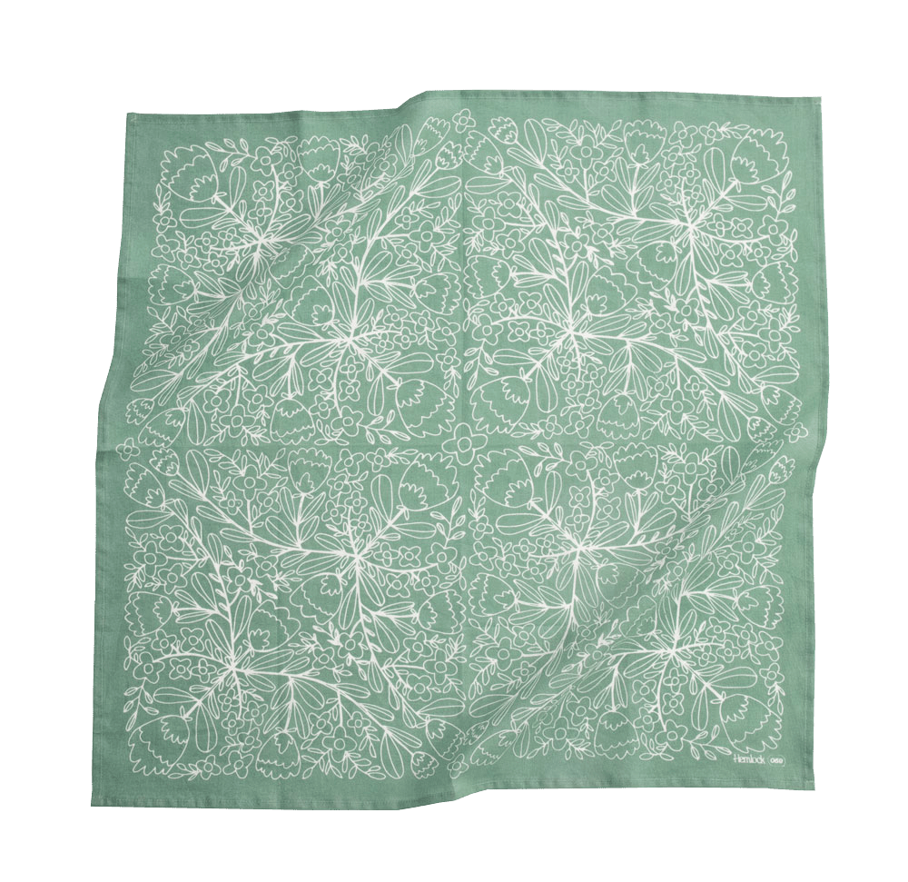 Green "Ivy" Bandana No. 59 (Last One - Clearance) - Wander Together Outfitters