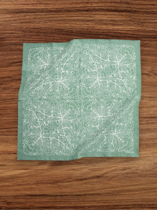 Green "Ivy" Bandana No. 59 (Last One - Clearance) - Wander Together Outfitters